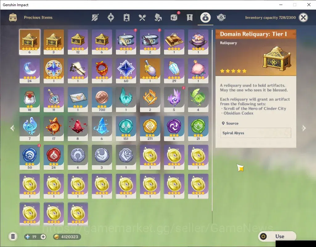 Genshin Impact Accounts ASIA|Hutao PremTeam+Homa|8 Limited + 7 (*5Weapon)| image 12