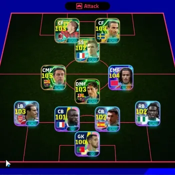 eFootball Accounts Legends & Iconic Players Android|Power 3186|11 Epic Zlatan Ibrahimovic,Xavi,Thiago Alcantara,Samuel