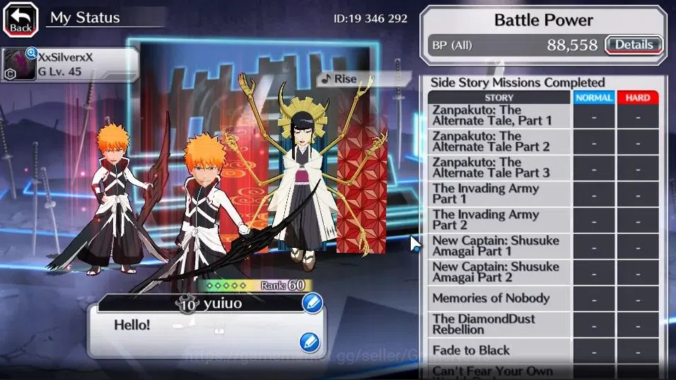 Bleach: Brave Souls Accounts [GLOBAL]20K Orbs+Fresh All Story|New Ichigo Renewe image 5