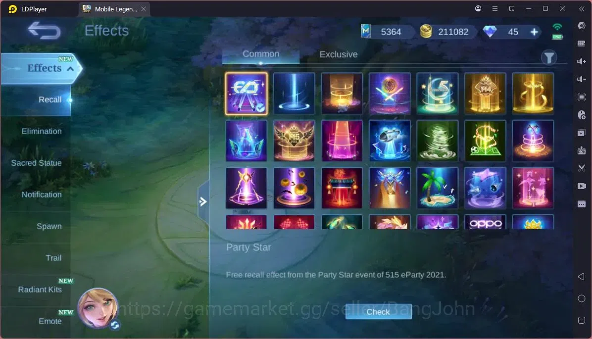 Mobile Legends: Bang Bang Accounts GLOBAL Hero 132 Skin 282|Aspirant Ruby|Prime Beatr image 14