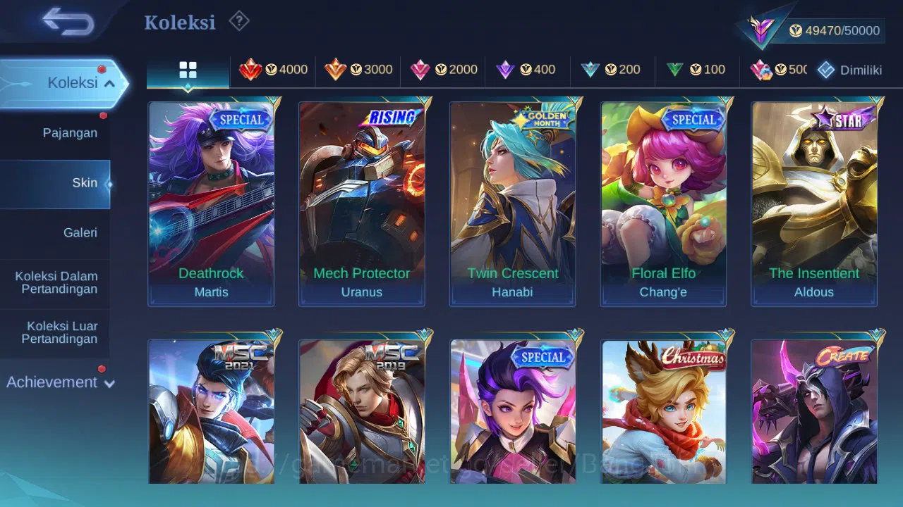 Mobile Legends: Bang Bang Accounts GLOBAL Hero 120 Skin 192 | Prime Granger | Zodiac  image 10