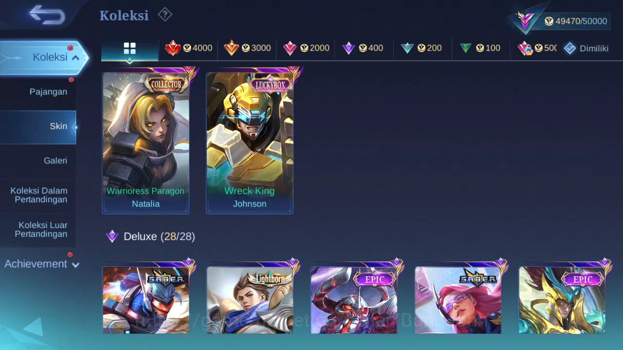 Mobile Legends: Bang Bang Accounts GLOBAL Hero 120 Skin 192 | Prime Granger | Zodiac  image 2