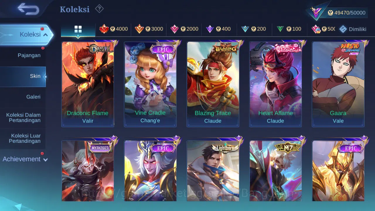 Mobile Legends: Bang Bang Accounts GLOBAL Hero 120 Skin 192 | Prime Granger | Zodiac  image 6