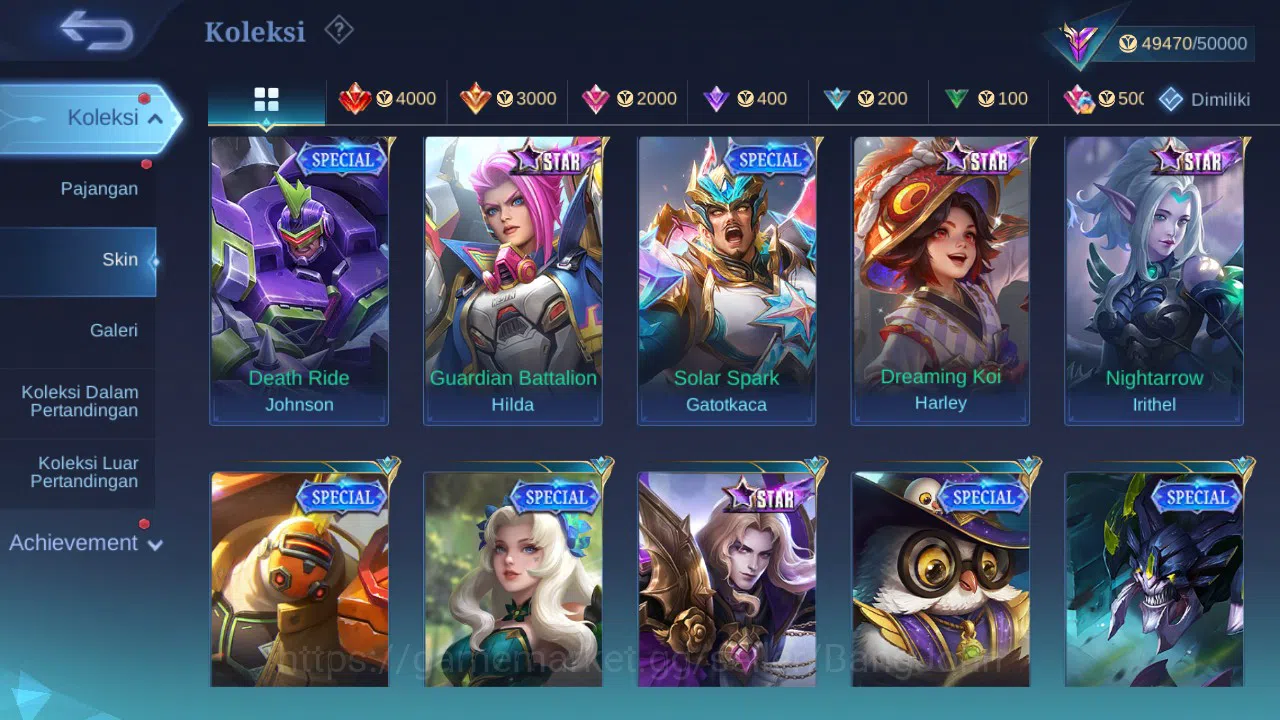 Mobile Legends: Bang Bang Accounts GLOBAL Hero 120 Skin 192 | Prime Granger | Zodiac  image 9