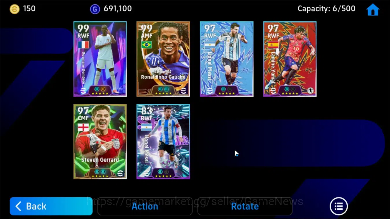 eFootball Accounts Android|Big Time Ronaldinho Gaucho 21 Jun'02,Ousma image 5