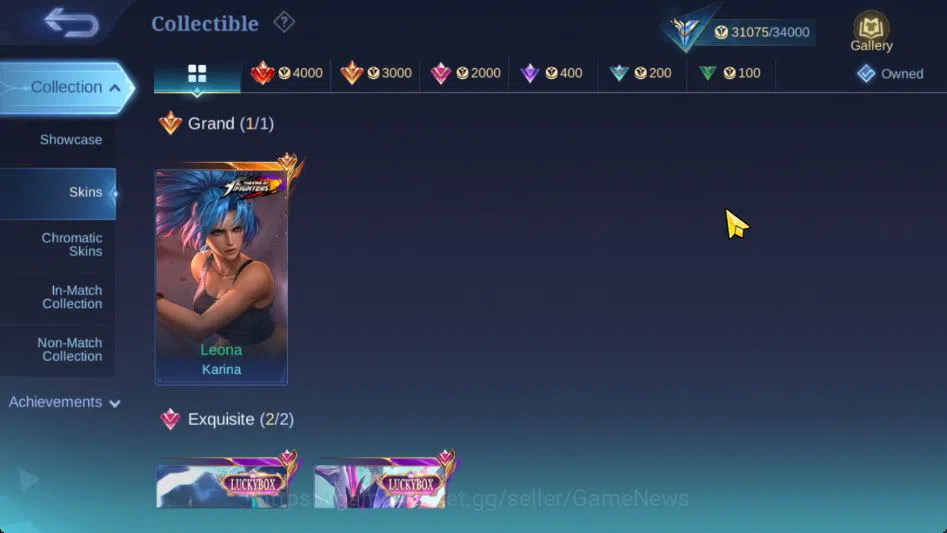 Mobile Legends: Bang Bang Accounts Collector Hero 90|Skin 142|Max Emblem|LBox[Franco,Karrie],Cyclops SpongB,LB Tigreal,2 6
