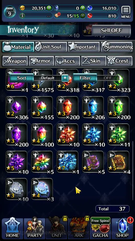 Last Cloudia Accounts GLOBAL | Starter Rank 9 | Hinata Sakaguchi, AoG La image 8