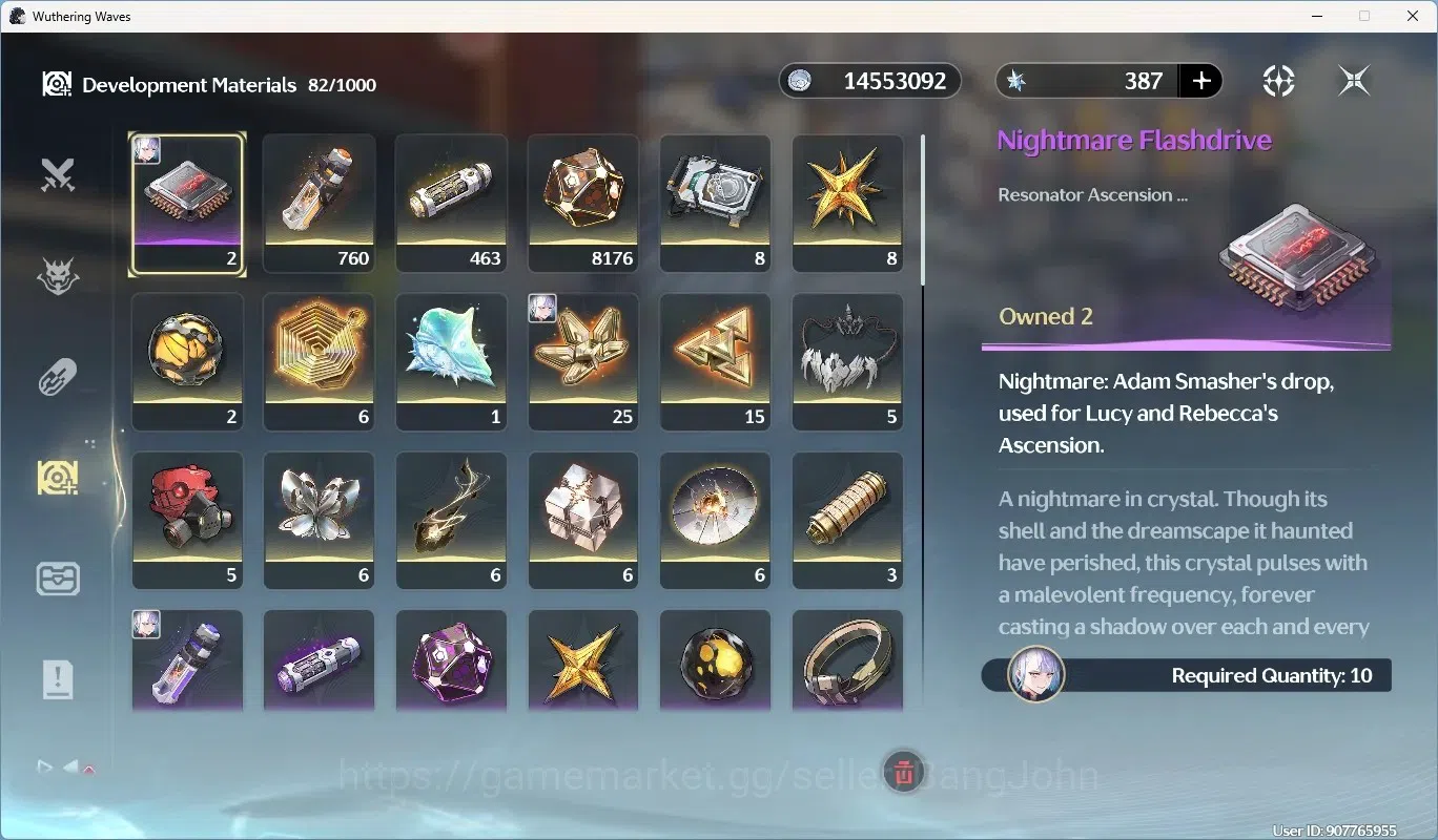 Wuthering Waves Accounts Others SEA|UL 51|Rank 6|4 Char Limited [Lucy Rc3,Rebecca Rc3]+Sign,Shorekeeper| Mc Female 17