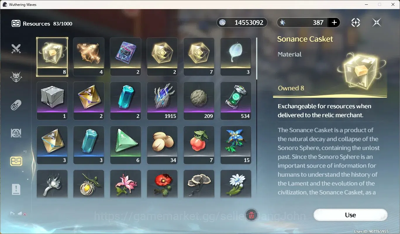 Wuthering Waves Accounts Others SEA|UL 51|Rank 6|4 Char Limited [Lucy Rc3,Rebecca Rc3]+Sign,Shorekeeper| Mc Female 18