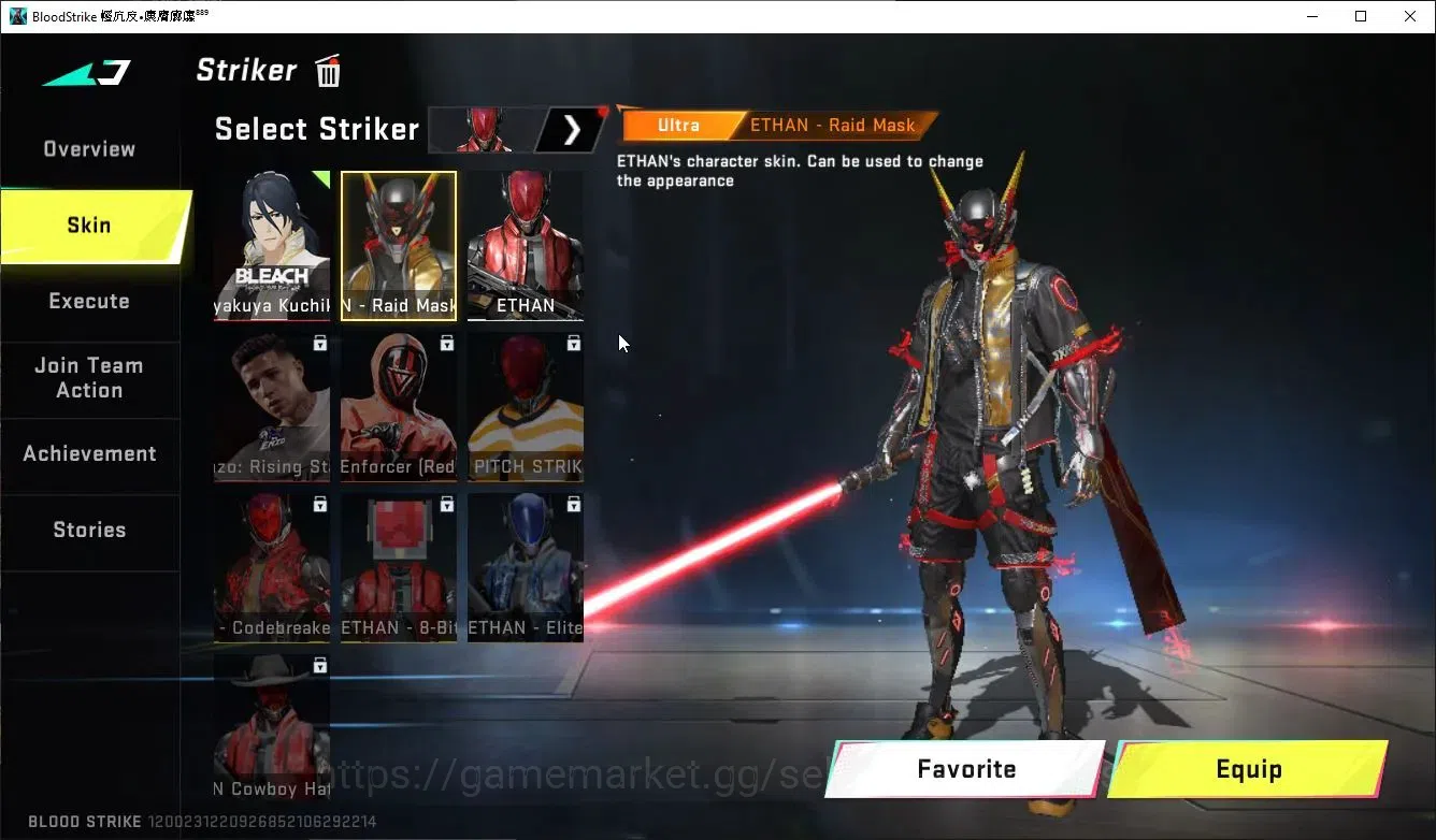 Blood Strike Accounts ASIA|MELEE LightBlade+Collab ENZO-Kraken,TR MCX,FN image 10