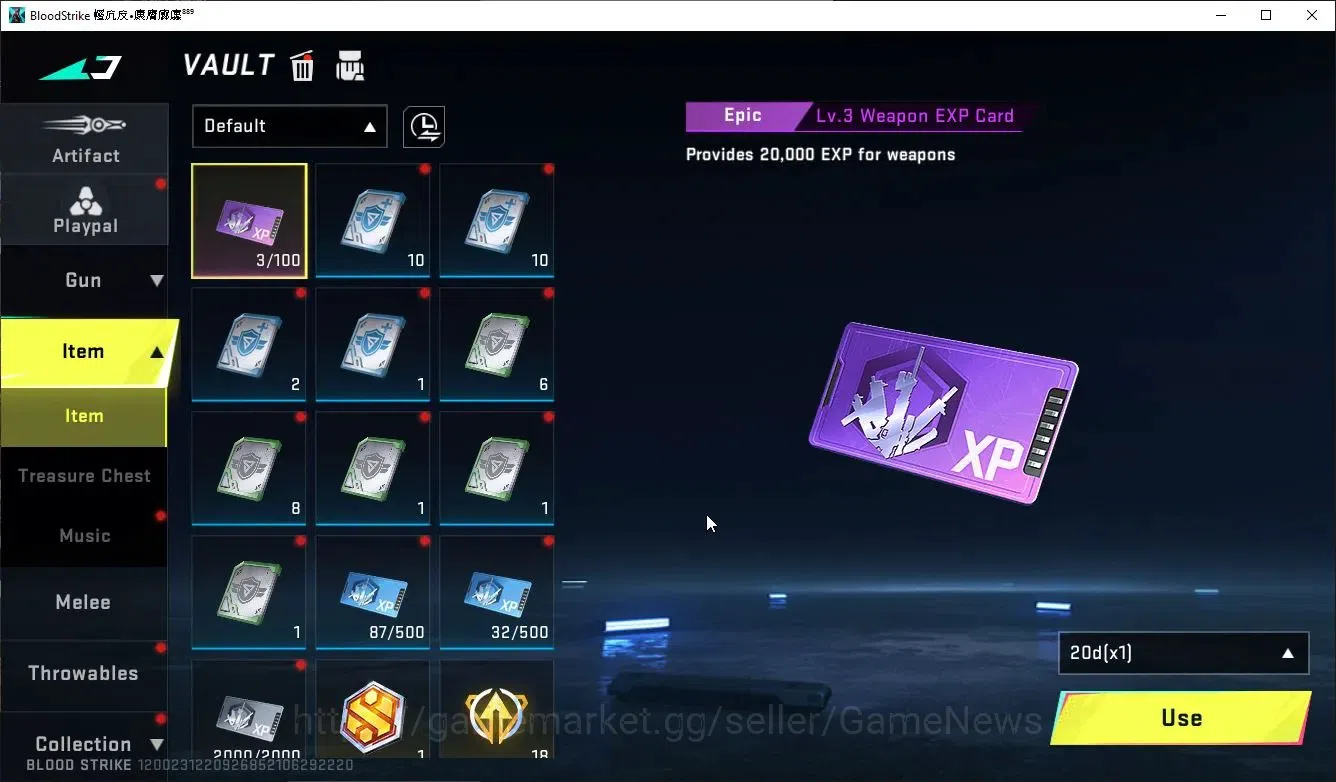 Blood Strike Accounts ASIA|MELEE LightBlade+Collab ENZO-Kraken,TR MCX,FN image 19
