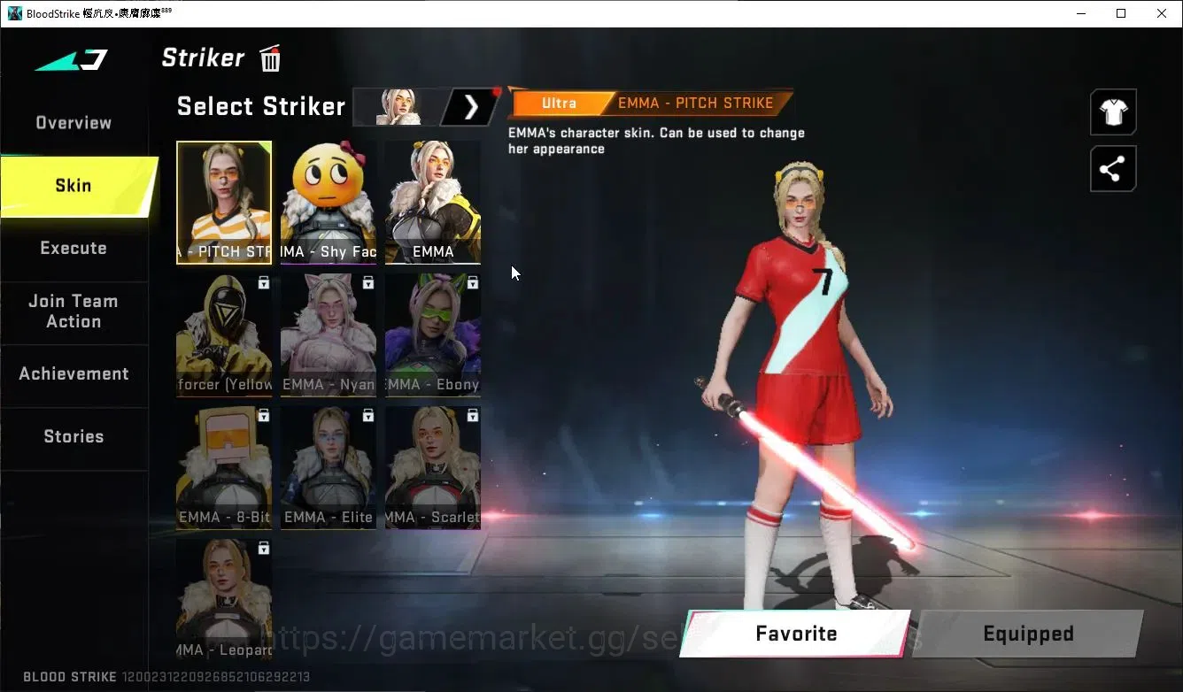 Blood Strike Accounts ASIA|MELEE LightBlade+Collab ENZO-Kraken,TR MCX,FN image 5