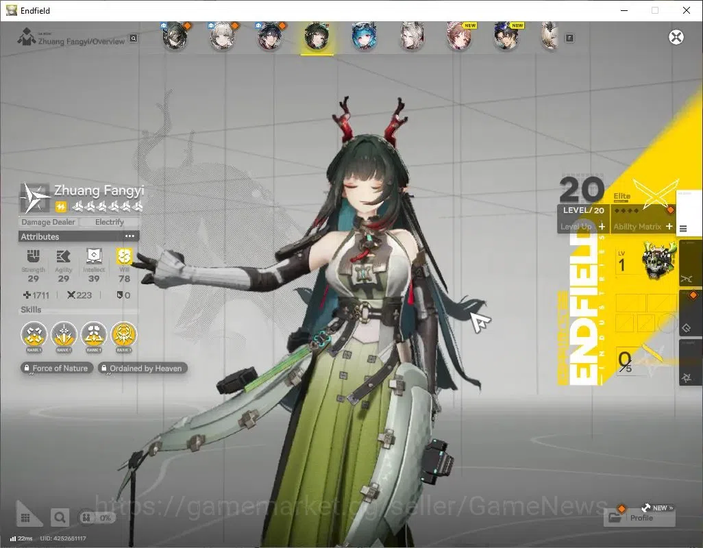 Arknights: Endfield Accounts ASIA|Lv45|3SSR(1Limited)+4(*6WP)|(Zhuang Fangyi+Si image 3
