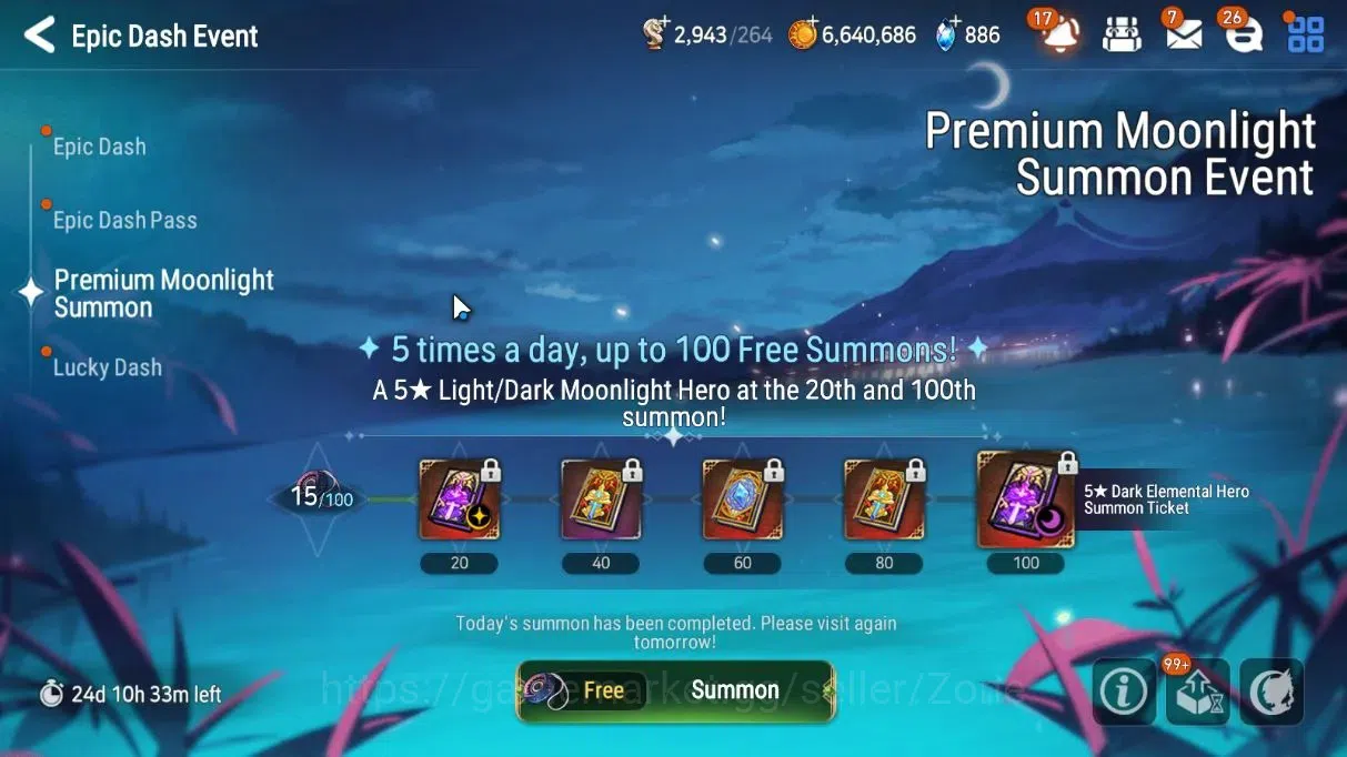 Epic Seven Accounts Starter Global Unverif|Starter|3 ML (Senya,LC Belliona,Elvira) + Aube|PoH ON|Theater ON|SS 1