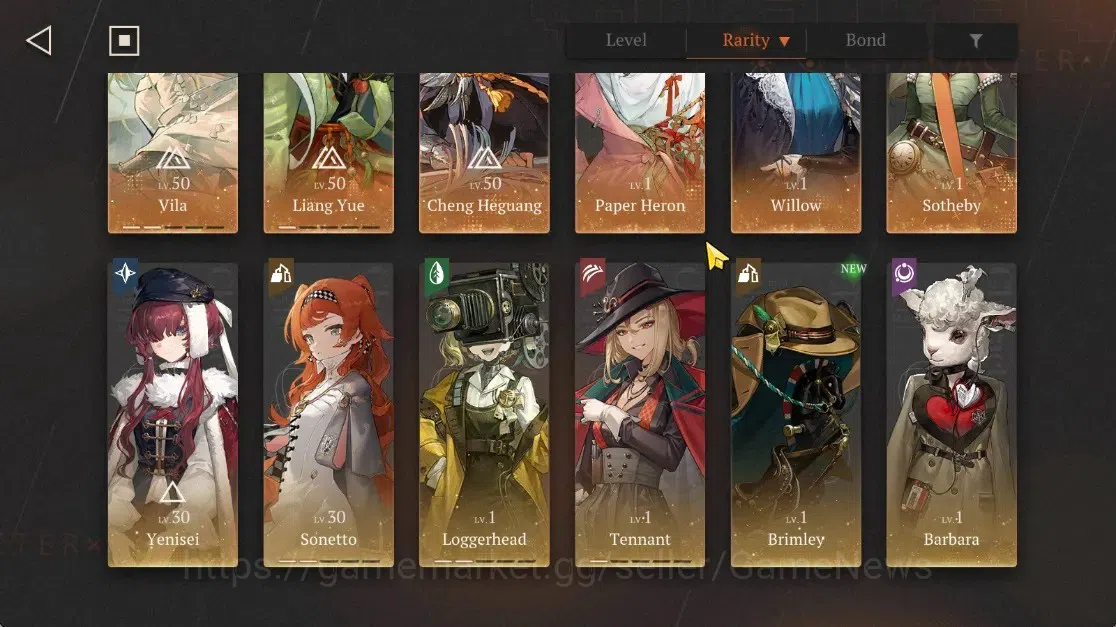 Reverse: 1999 Accounts GLOBAL|Lv23|6(*6Crew)(1Limit)|[(PaperHeron)+Psy,Li image 3