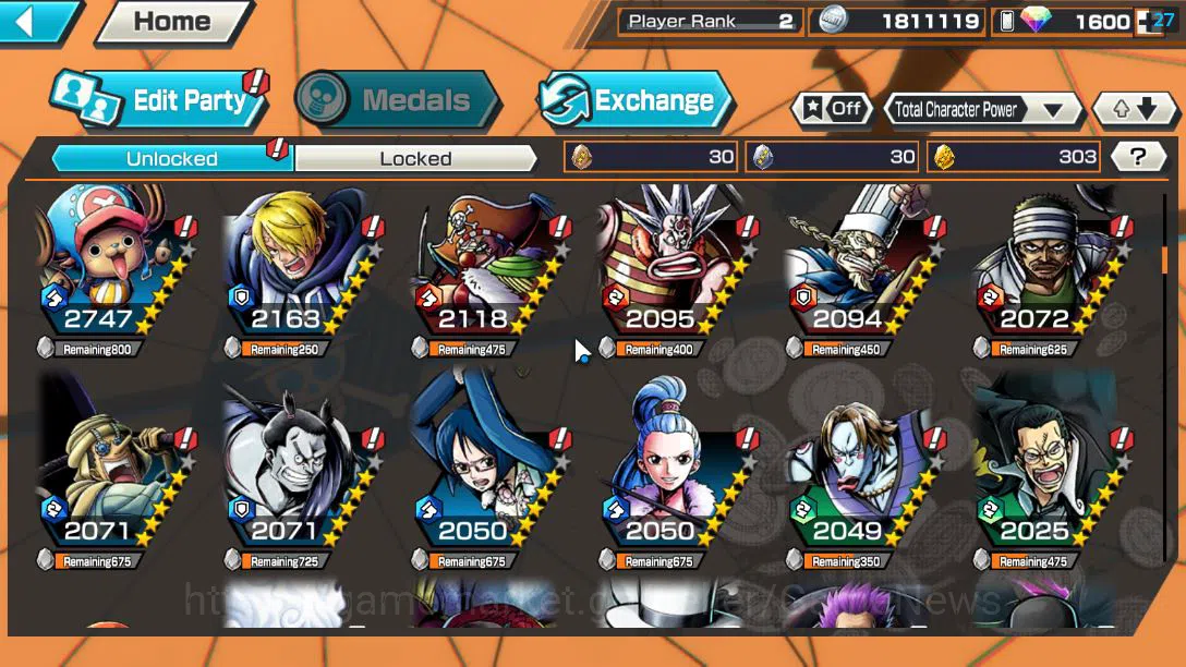 One Piece Bounty Rush Accounts Global/Android|EX 4 |1.6 RD|TFE Monkey D.Luffy,AF image 5