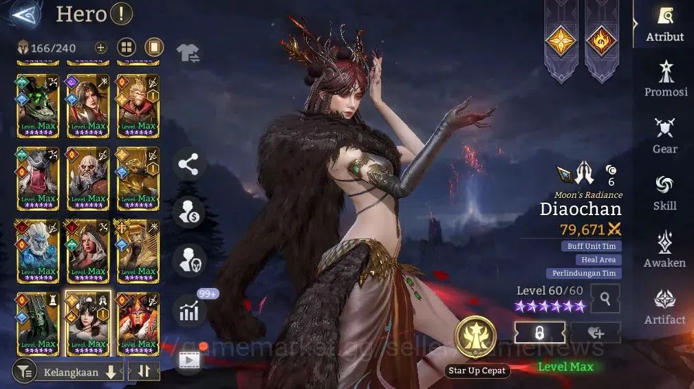 Watcher of Realms Accounts End-Game GLOBAL 60x|Lv82|6.8M Power|5 Lord[Praetus,EzarethA1,IovarA1,Elddr,Aracha]+62 15