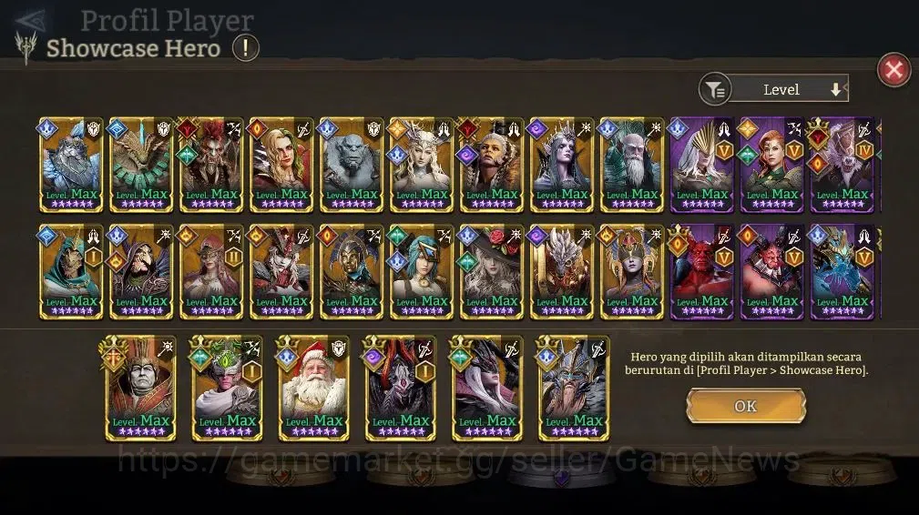 Watcher of Realms Accounts End-Game GLOBAL 60x|Lv82|6.8M Power|5 Lord[Praetus,EzarethA1,IovarA1,Elddr,Aracha]+62 19