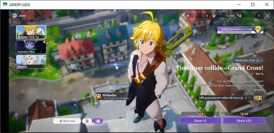 The Seven Deadly Sins: Origin Accounts [NA West] Lv 2 Fresh Starter| 2 SSR Meliodas, Guil image 8