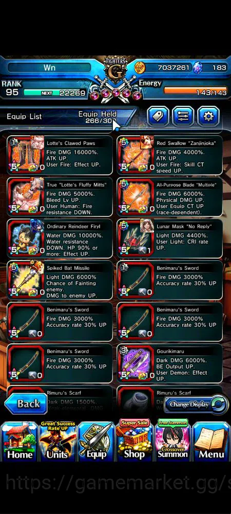 Grand Summoners Accounts Global|Rank 95|183 cc|15 Ascend+8 TW|[Okarun,DL Ri image 8