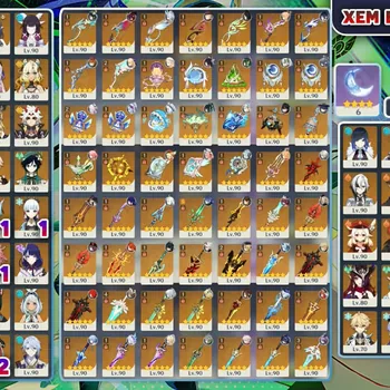 Genshin Impact Accounts Whale Asia | AR 60 | 142 X 5 | Meta Char Premium Team | Odette Sandrone Vesna Columbina Nefer Lauma
