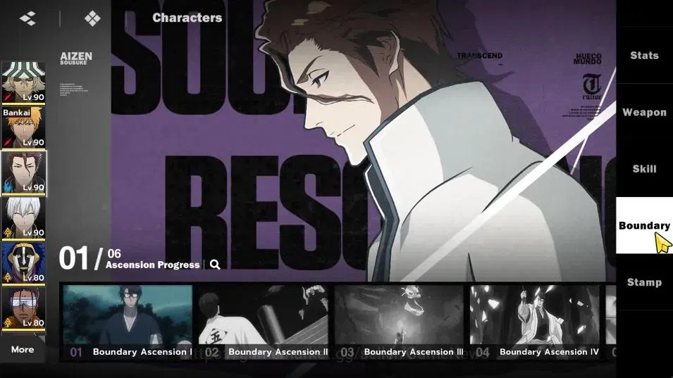BLEACH: Soul Resonance Accounts NuverseSEA|LV 69|9 SSR [(UraharaB3,IchigoB1,AizenB image 13