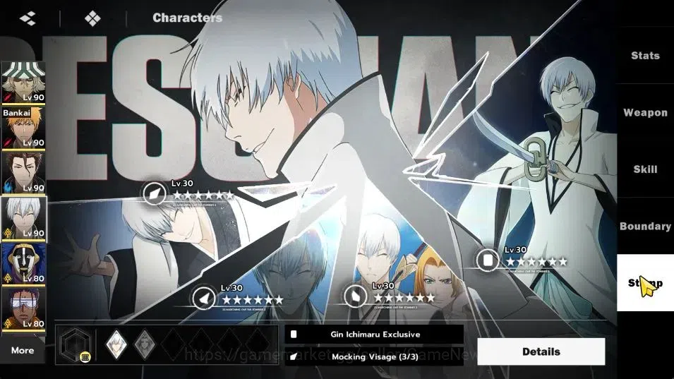 BLEACH: Soul Resonance Accounts NuverseSEA|LV 69|9 SSR [(UraharaB3,IchigoB1,AizenB image 17