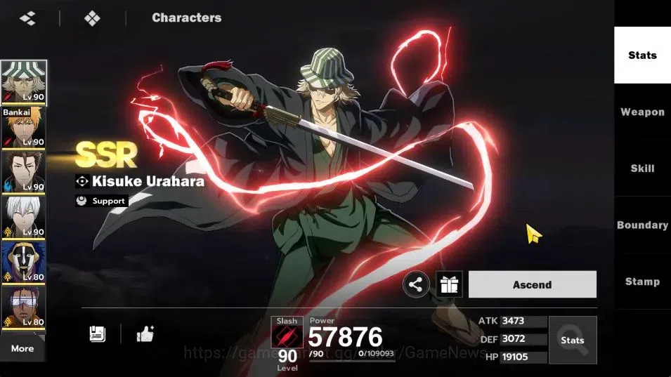 BLEACH: Soul Resonance Accounts NuverseSEA|LV 69|9 SSR [(UraharaB3,IchigoB1,AizenB image 3
