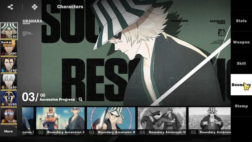 BLEACH: Soul Resonance Accounts NuverseSEA|LV 69|9 SSR [(UraharaB3,IchigoB1,AizenB image 5