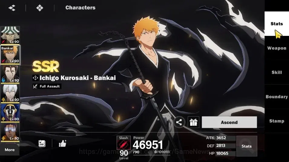 BLEACH: Soul Resonance Accounts NuverseSEA|LV 69|9 SSR [(UraharaB3,IchigoB1,AizenB image 7