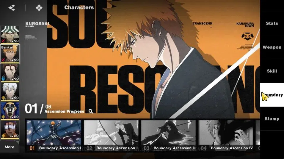 BLEACH: Soul Resonance Accounts NuverseSEA|LV 69|9 SSR [(UraharaB3,IchigoB1,AizenB image 9