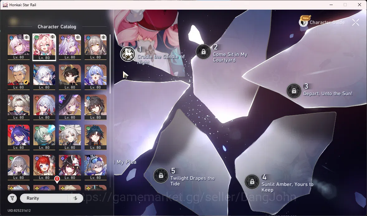 Honkai Star Rail Accounts ASIA | TL 70 | 24 Limit | Castorice+S1 | Hyacine E image 4