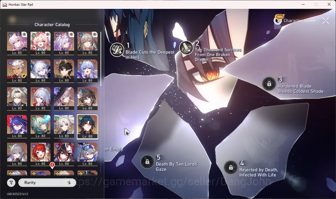 Honkai Star Rail Accounts ASIA | TL 70 | 24 Limit | Castorice+S1 | Hyacine E image 6