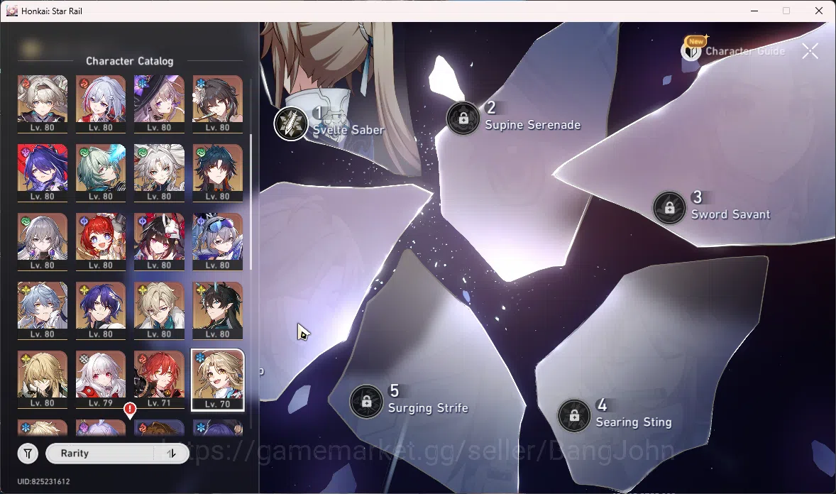 Honkai Star Rail Accounts ASIA | TL 70 | 24 Limit | Castorice+S1 | Hyacine E image 8