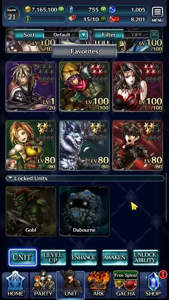 Last Cloudia Accounts GLOBAL | Rank 21 | Top Tier Unit [AoG Yuda, Lonard image 3