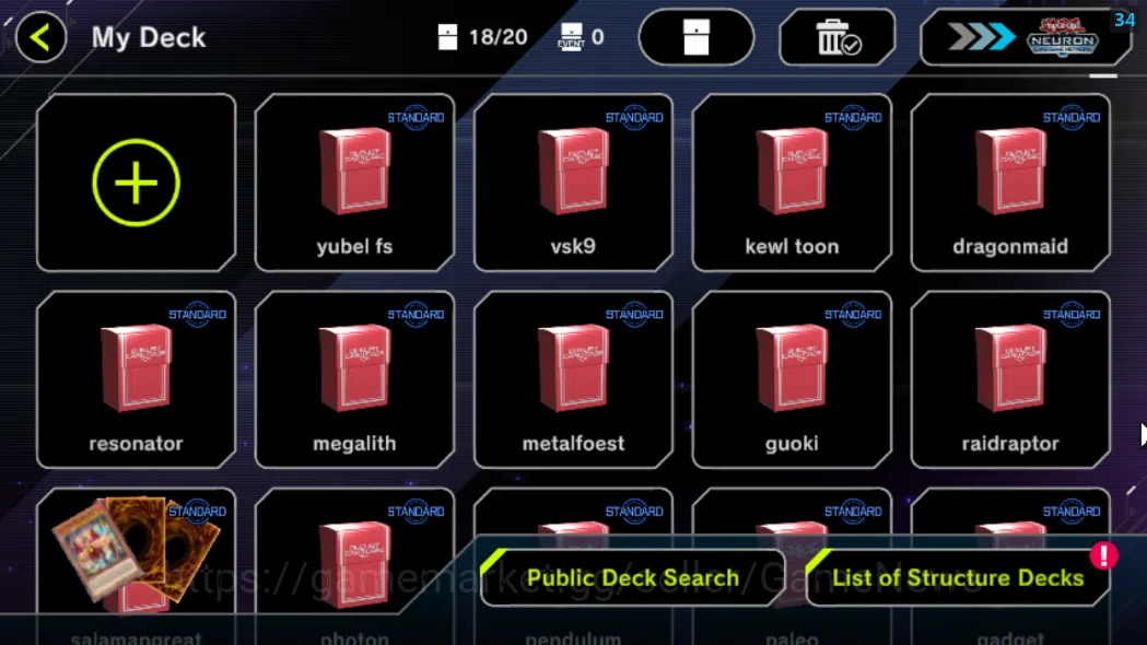 Yu-Gi-Oh! Master Duel Accounts Lv 18|18 Deck|YubelFs,KewlToon,Resonator,VSK9,Drag image 2