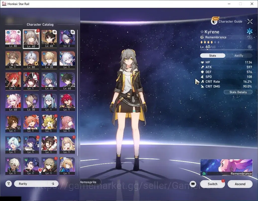 Honkai Star Rail Accounts Asia|TL 64|5 Limited|Cyrene E2+Sign,Sparkle,Yao Gu image 4