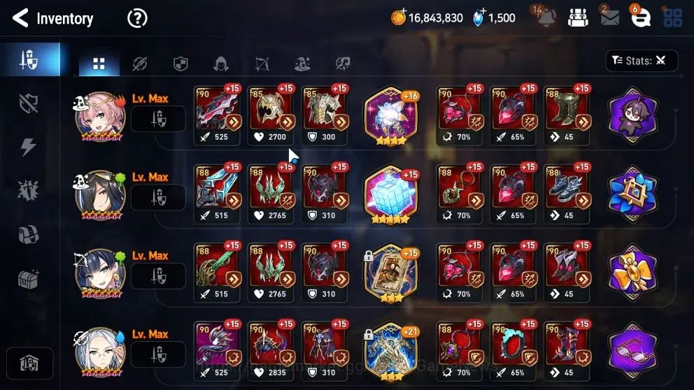 Epic Seven Accounts High-End GLOBAL UnVerif|New Era|9 ML(NM Luna,ZIO,DD Ray,etc)+Ab Fumyr,Setsuka,Ivana,Rinak,etc|AUTO 18