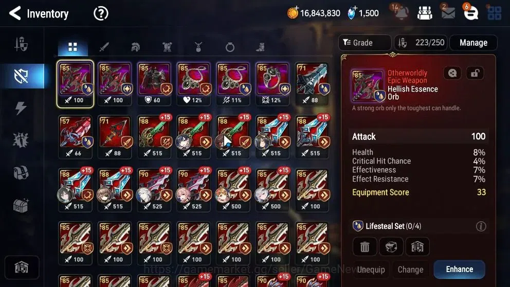 Epic Seven Accounts High-End GLOBAL UnVerif|New Era|9 ML(NM Luna,ZIO,DD Ray,etc)+Ab Fumyr,Setsuka,Ivana,Rinak,etc|AUTO 19