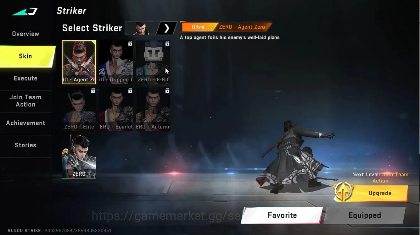 Blood Strike Accounts ASIA|ULTRA Striker ZERO-Agent Zero|Legendary [Orig image 3