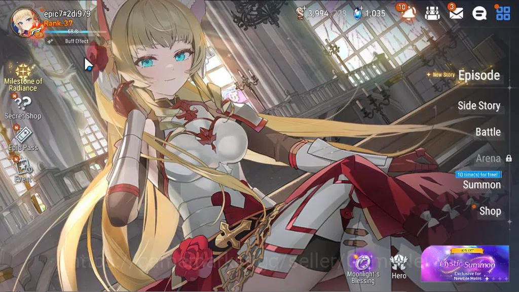 Epic Seven Accounts GLOBAL Unverif|New Era|3 ML(Belian, BHwayoung,TE K image 1