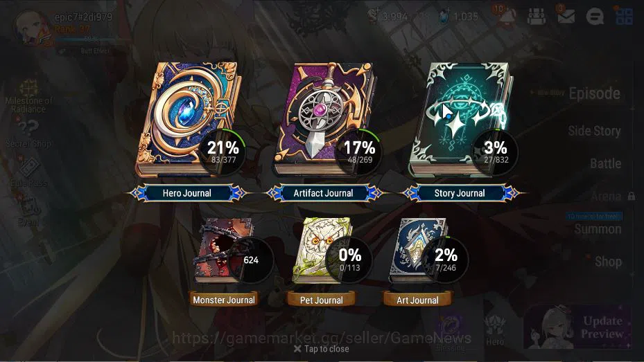 Epic Seven Accounts GLOBAL Unverif|New Era|3 ML(Belian, BHwayoung,TE K image 17