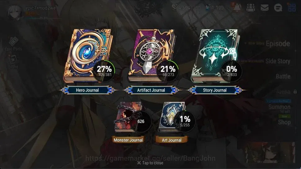 Epic Seven Accounts Asia | Starter|1 ML(Commander Pavel)+Collab (Stark image 3