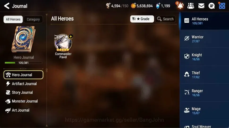 Epic Seven Accounts Asia | Starter|1 ML(Commander Pavel)+Collab (Stark image 4