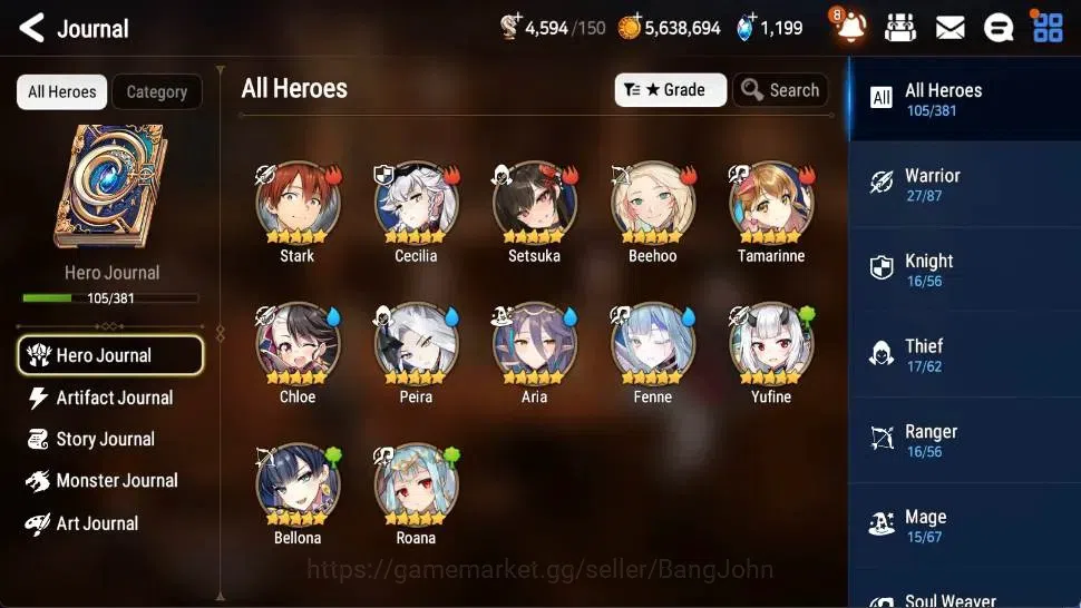 Epic Seven Accounts Asia | Starter|1 ML(Commander Pavel)+Collab (Stark image 6