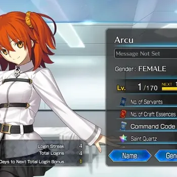 Fate-Grand Order Accounts NA Starter Fuyuki Lvl 1 |1 SSR Servant| ( Oberon ) |22 SQ, 11 Summon Ticket, 4 GA|Birthday