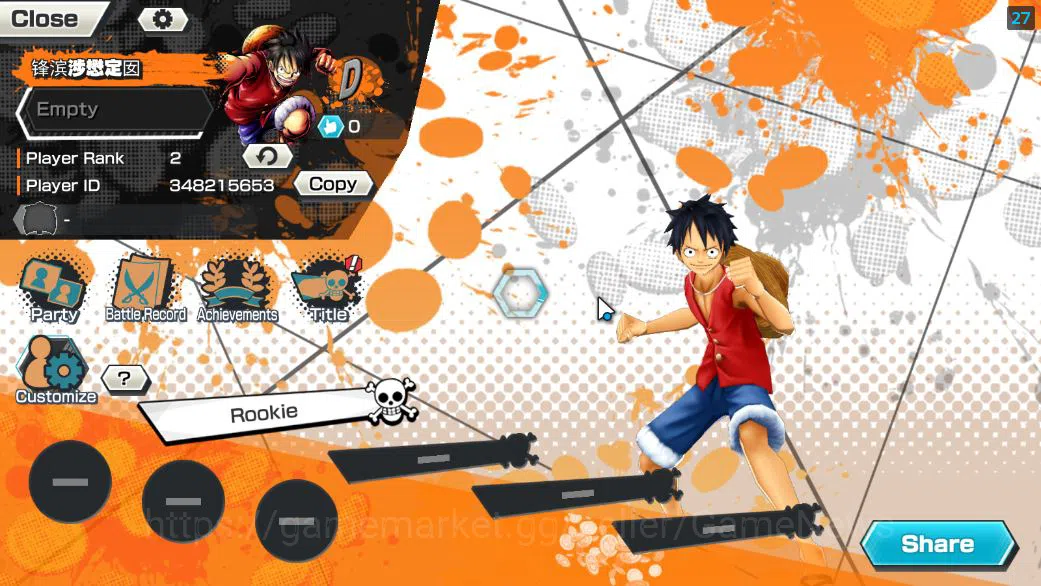 One Piece Bounty Rush Accounts Starter Global|5 EX|4Emperor Mashall D.Teach,BP Kuzan,5Elders Saturn,4Emperor Luffy|Rank 2