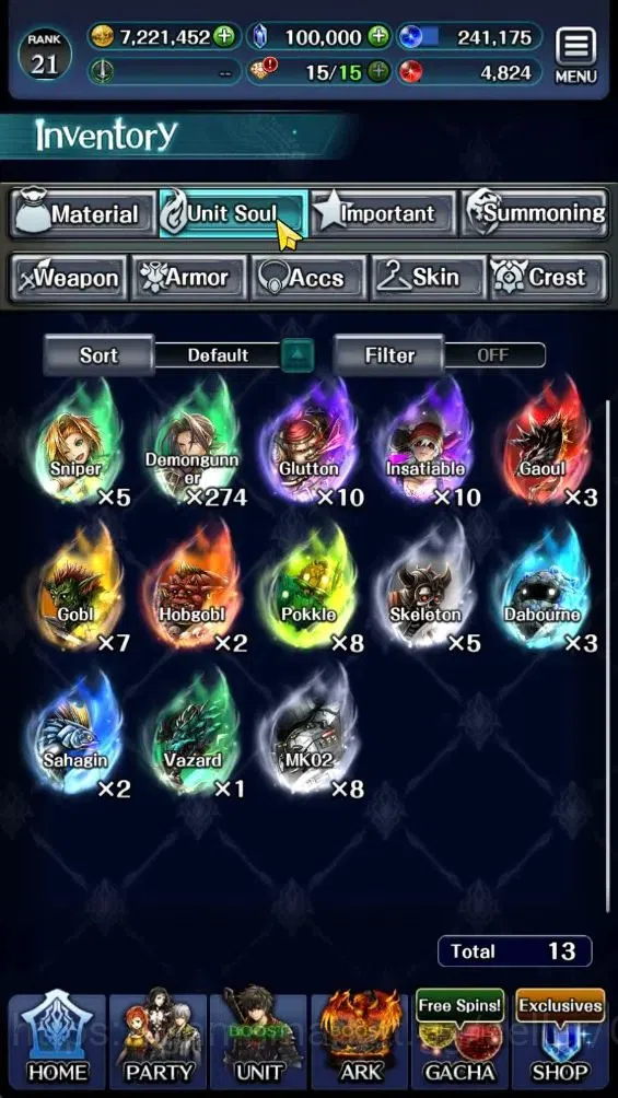 Last Cloudia Accounts GLOBAL|Rank 21|100K Crystal|Top Tier Unit [SM Sera image 10