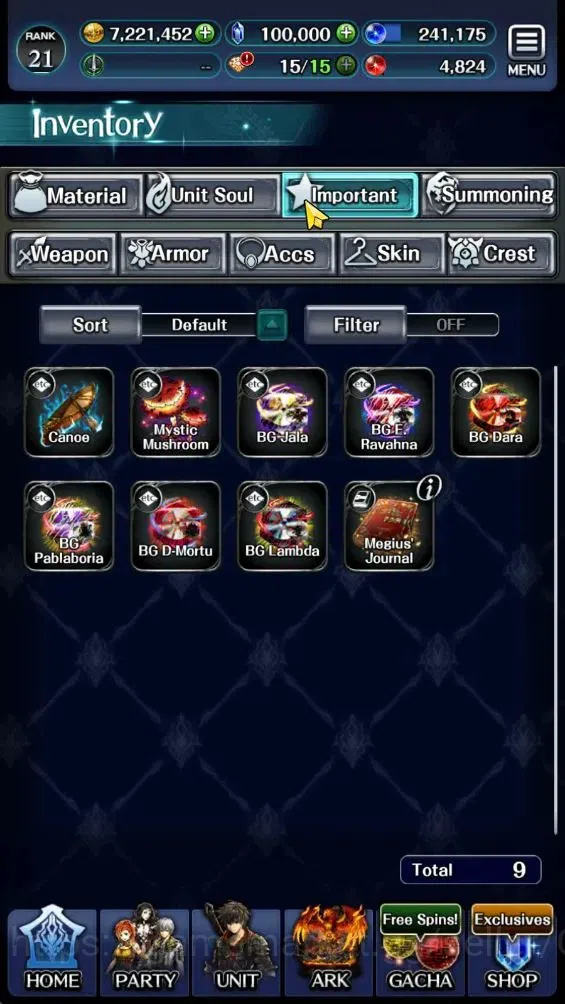Last Cloudia Accounts GLOBAL|Rank 21|100K Crystal|Top Tier Unit [SM Sera image 11