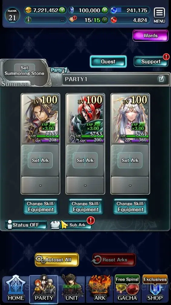 Last Cloudia Accounts GLOBAL|Rank 21|100K Crystal|Top Tier Unit [SM Sera image 4